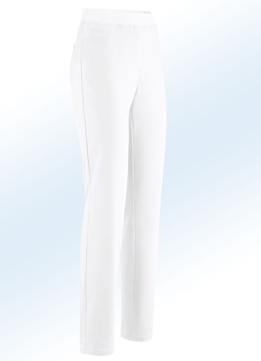 Broeken - Elegante broek in pull-on-stijl, in Größe 018 bis 054, in Farbe WIT Ansicht 1