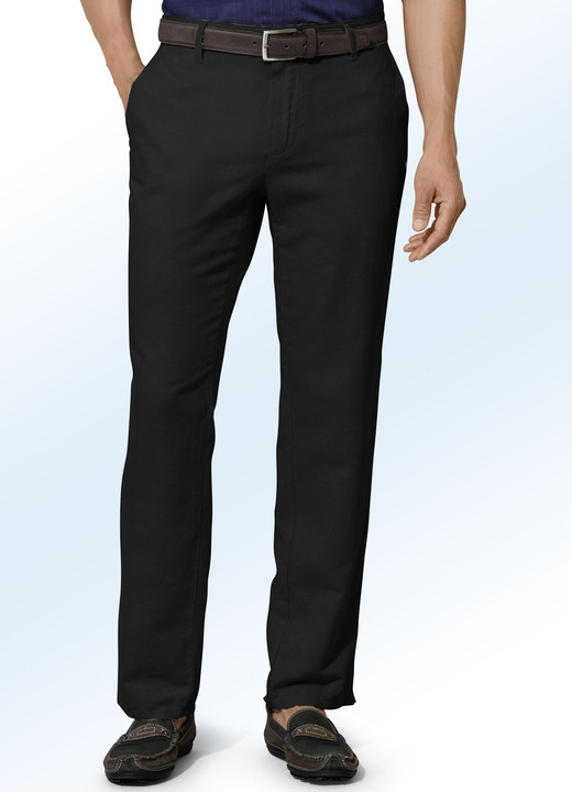 - 'Francesco Botti' broek, in 4 kleuren, in Größe 024 bis 062, in Farbe ZWART