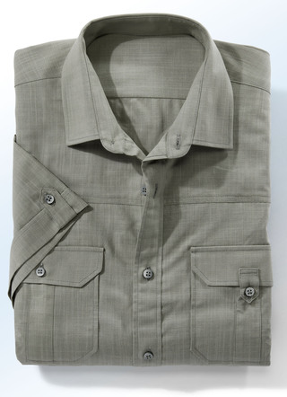 Shirt met 2 borstflapzakken in 4 kleuren