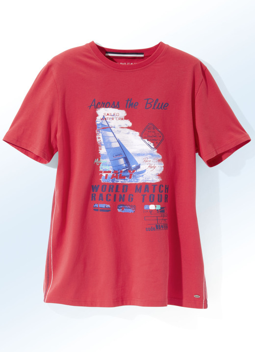 Shirts - Shirt van “Milano Italy” in 3 kleuren, in Größe 3XL (64/66) bis XXL (60/62), in Farbe ROOD Ansicht 1