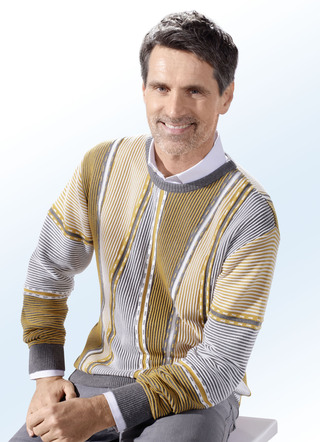 Trui met ronde hals in 3 kleuren