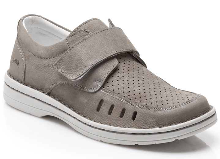 - Slippers met verstelbare klittenbandsluiting, in Größe 040 bis 046, in Farbe GRIJS Ansicht 1