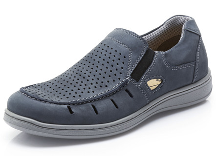 Pantoffels met luchtige perforaties