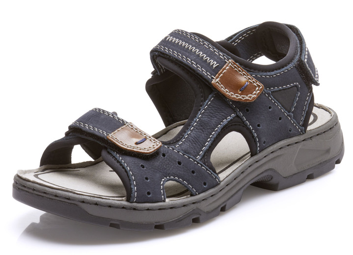 Sandalen & slippers - Rieker sandaal met klittenbandsluiting, in Größe 040 bis 046, in Farbe DONKERBLAUW Ansicht 1