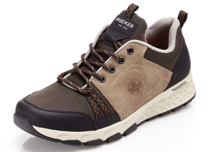 - Rieker sneakers met vetersluiting, in Größe 040 bis 047, in Farbe BEIGE-BRUIN-ZWART Ansicht 1