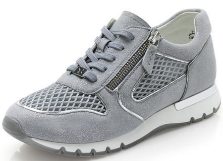 Caprice sneakers van glanzend su&egravede