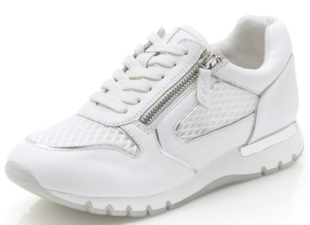 Caprice sneakers van glanzend su&egravede