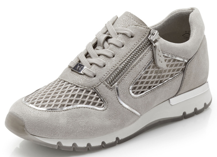 - Caprice, comfortabele damessneakers, breedte H, met uitneembaar voetbed, in Größe 036 bis 042, in Farbe TAUPE Ansicht 1