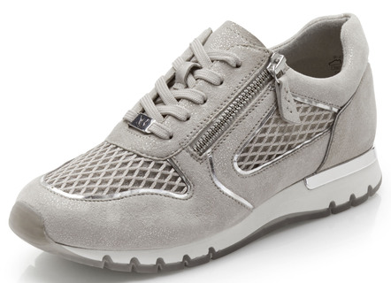 Caprice sneakers van glanzend su&egravede