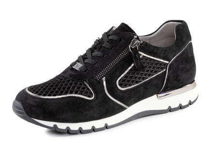 Caprice sneakers van glanzend su&egravede