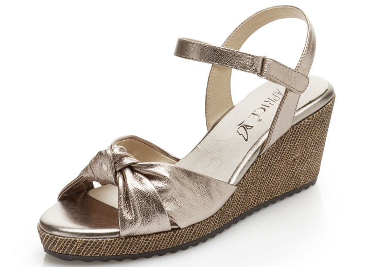 Sandalen & slippers - Caprice sandaal van zacht nappaleer, in Größe 036 bis 042, in Farbe BRONS Ansicht 1