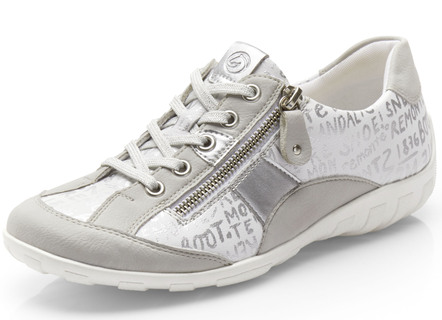 Remonte-sneakers met bedrukte rand