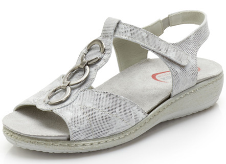 Sandaal met metalen sieraden