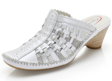 ELENA EDEN mocassin sabot met contrasterende details