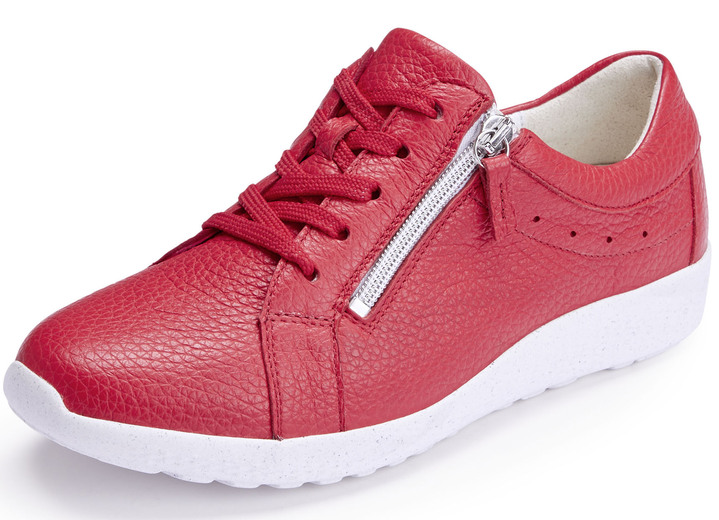Slipper & Schnürschuhe - Waldläufer, bequeme Damen-Schnürschuhe, Weite K, mit herausnehmbarem Fußbett, in Größe 3 1/2 bis 8, in Farbe ROT Ansicht 1
