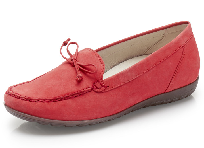 - Waldläufer pantoffels met decoratieve strik, in Größe 3 1/2 bis 8, in Farbe LICHTROOD Ansicht 1
