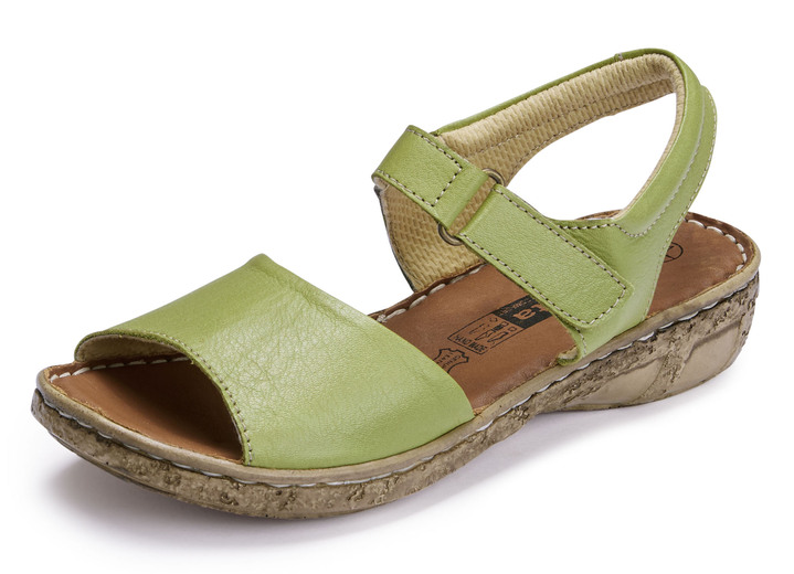 Sandalen & slippers - ELENA EDEN sandaal met verstelbare klittenbandsluiting, in Größe 035 bis 042, in Farbe PISTACHE Ansicht 1
