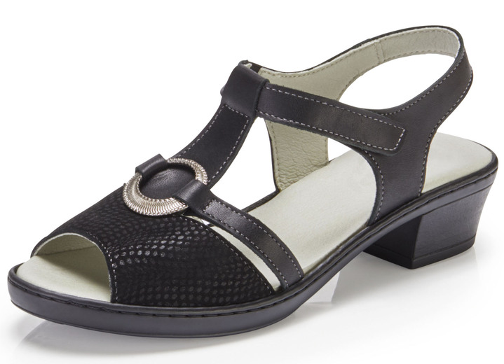 Sandalen & slippers - ELENA EDEN sandalen in een elegant design, in Größe 036 bis 042, in Farbe ZWART Ansicht 1