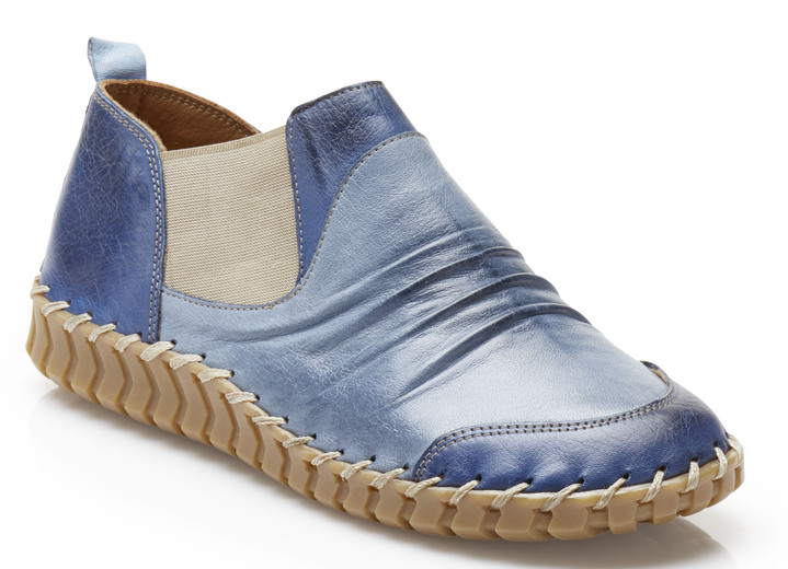 - Gemini Bootie mit seitlichen Elastikeinsätzen, in Größe 036 bis 042, in Farbe JEANS Ansicht 1