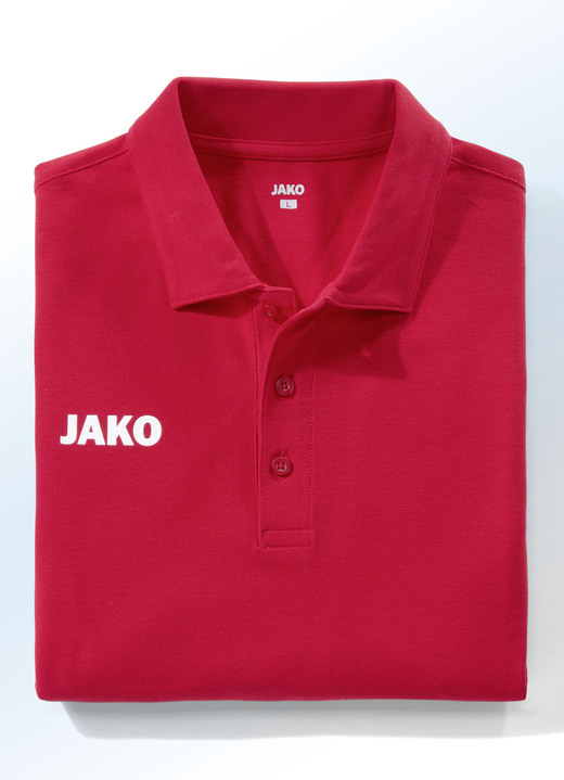 Vrijetijds shirts & -combinaties - Poloshirt van “Jako” in 5 kleuren, in Größe 3XL (58/60) bis XXL (56), in Farbe ROOD Ansicht 1