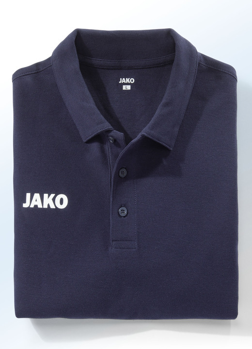 Vrijetijds shirts & -combinaties - Poloshirt van “Jako” in 5 kleuren, in Größe 3XL (58/60) bis XXL (56), in Farbe MARINE Ansicht 1