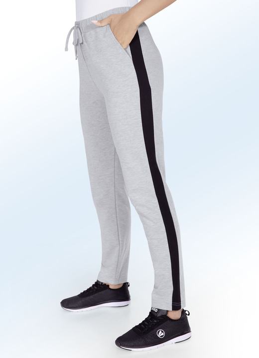 - Vrijetijdsbroek van “Plantier” in 3 kleuren, in Größe 019 bis 052, in Farbe GRIJS GEMÊLEERD-ZWART