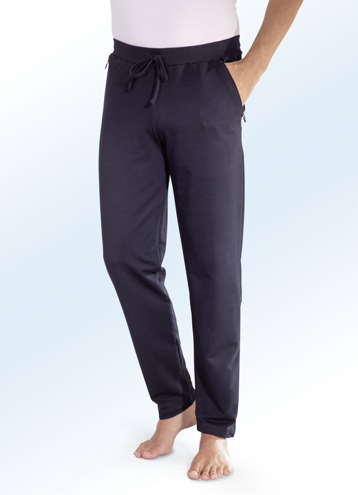 Vrijetijdbroeken - Broek met comfortabele elastische tailleband Vrijetijdbroeken - Broek met comfortabele elastische tailleband, in Größe 024 bis 062, in Farbe MARINE