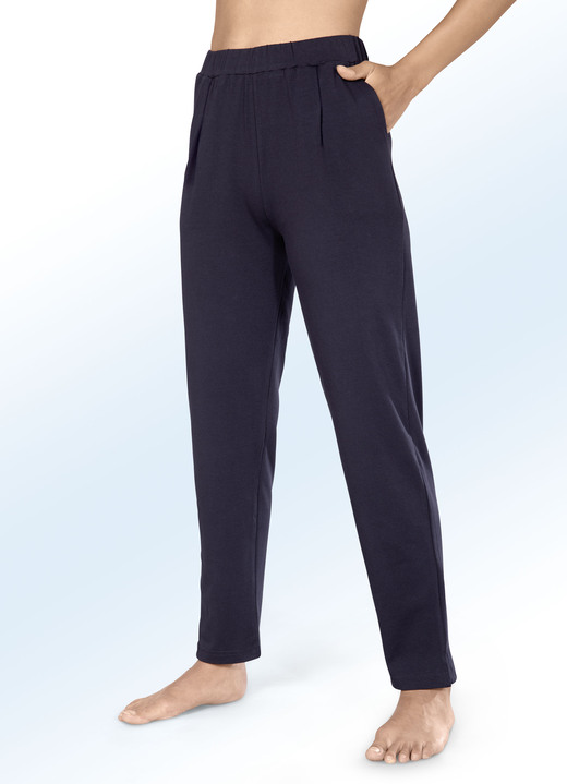 Plantier - Mooie broek met comfortabele elastische tailleband, in Größe 018 bis 054, in Farbe MARINE Ansicht 1