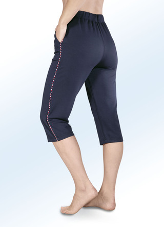 Capri broek met comfortabele stretch tailleband in 4 kleuren