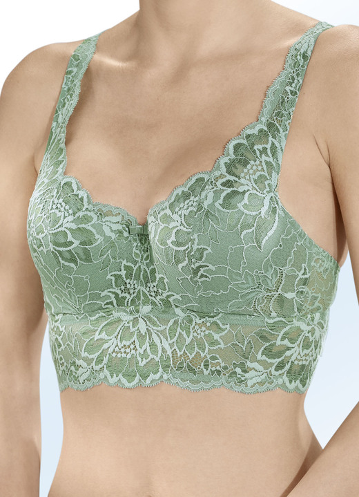 - Triumph-Amourette Charm Pure beugelbeha van delicaat elastisch kant, in Cup B, in Farbe JADE Ansicht 1