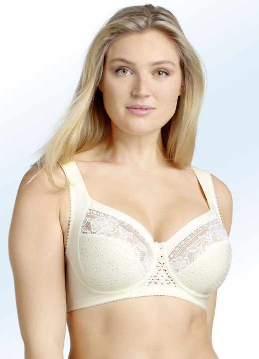- Miss Mary Bügel BH mit Baumwolle, in Größe 080 bis 105, in Cup B, in Farbe SEKT