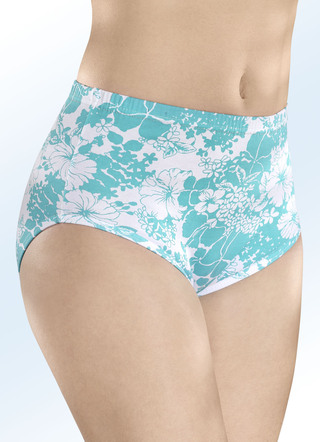 Verpakking met vier slips met bloemetjesdessin