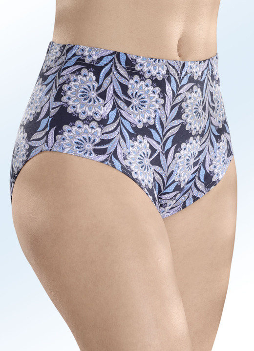 - Set van vier slips met elastische band, in Größe 038 bis 056, in Farbe MARINE-BLAUW Ansicht 1