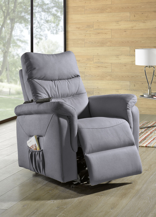 TV-Fauteuil / Relax-fauteuil - Relaxfauteuil met opstahulp, in Farbe ANTIEKGRIJS, in Ausführung zonder massagefunctie Ansicht 1