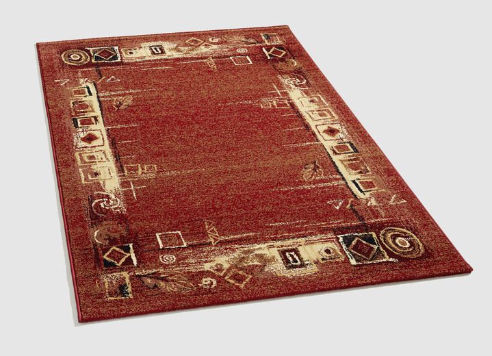 Klassiek - Bruggen en tapijten geschikt voor vloerverwarming, in Größe 111 (Brug, 60 x 110 cm) bis 300 (tapijt, 400x500 cm), in Farbe ROOD Ansicht 1