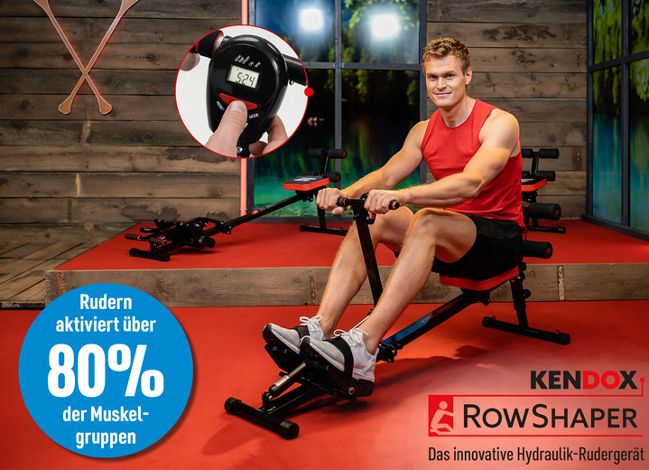 Fitness - Kendox RowShaper roeitrainer, in Farbe ZWART-ROOD Ansicht 1