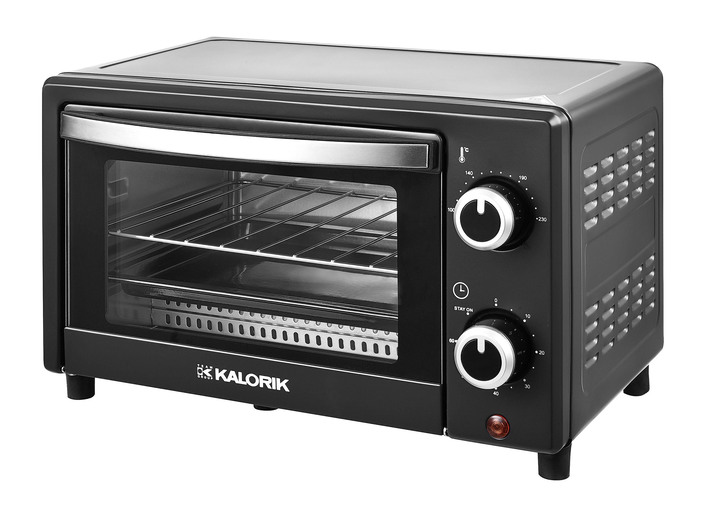 - Compacte mini-oven met infraroodtechniek, in Farbe ZWART