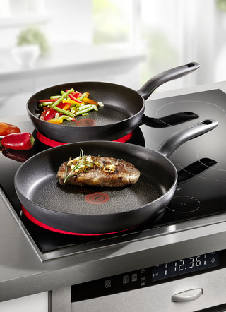 Tefal RVS pannen, 2 stuks