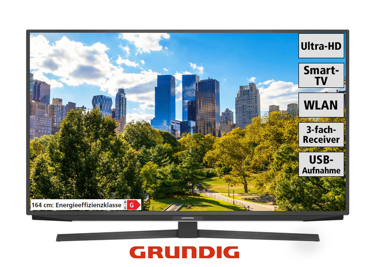 - Grundig Barcelona Ultra HD LED-TV, in Farbe ANTRACIET Ansicht 1