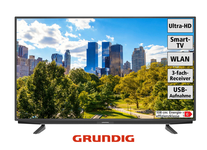 - Grundig Barcelona Ultra HD LED-TV, in Farbe ANTRACIET Ansicht 1