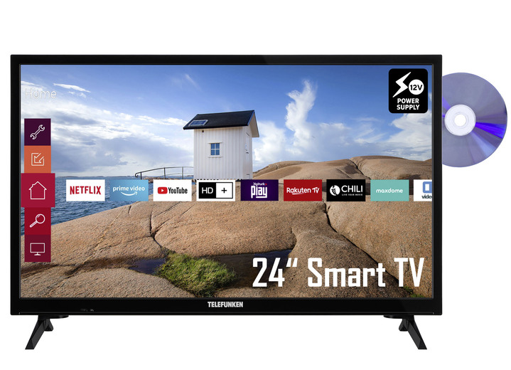 - Telefunken XH24K550VD HD Ready LED-TV, in Farbe ZWART