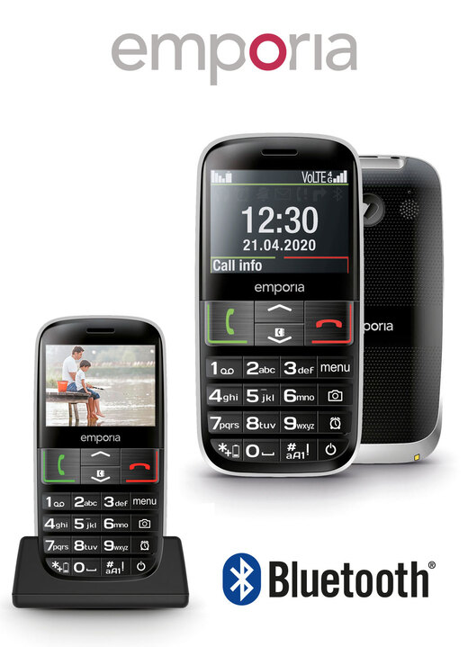 Mobiele telefoon - Emporia Active drukknoptelefoon, in Farbe SCHWARZ Ansicht 1