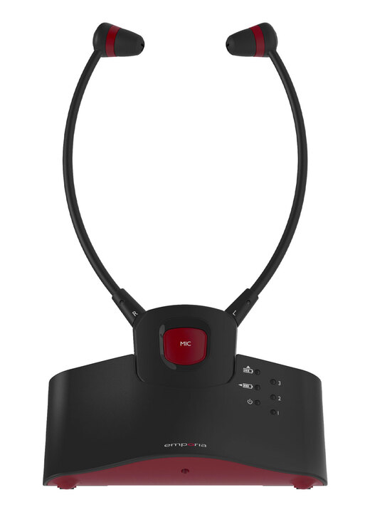 Muziekapparaten - Emporia TVHP-20 TV draadloze hoofdtelefoon, in Farbe SCHWARZ