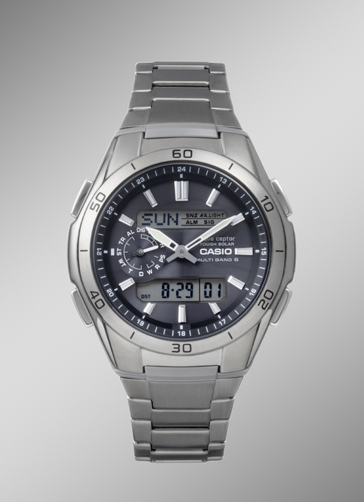 Radiografische-/solarhorloges - Casio Wave Ceptor herenhorloge, in Farbe