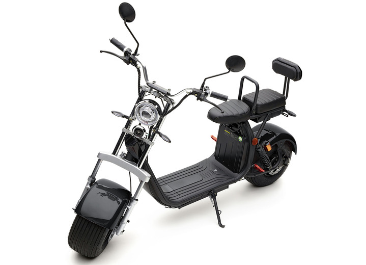 Elektromobielen - Elektrische scooter 'Chopper', in Farbe ZWART Ansicht 1
