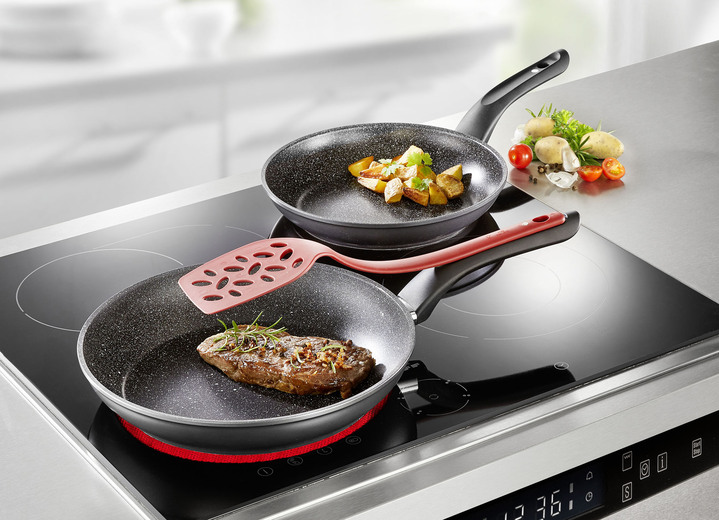 - Stoneline® pannenset met krasbestendige antiaanbaklaag, in Farbe GRIJS