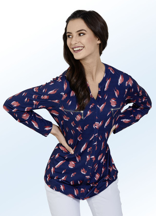 Shirt met aangegeven borstzakken
