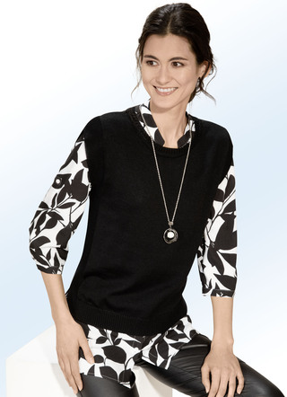 Tanktop met biezen accenten