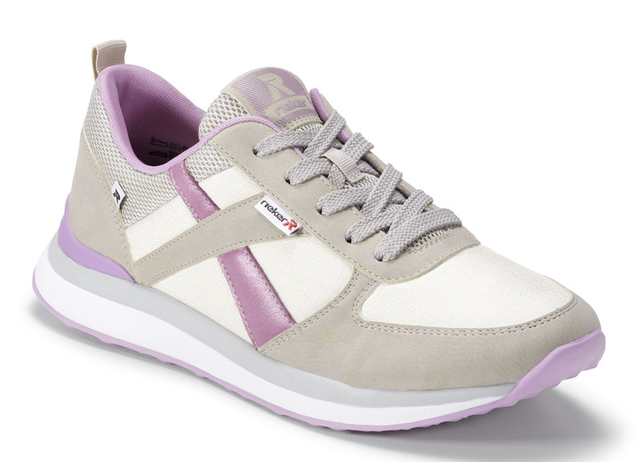 - Rieker sneakers met klassieke vetersluiting, in Größe 036 bis 042, in Farbe BEIGE-ROZE Ansicht 1