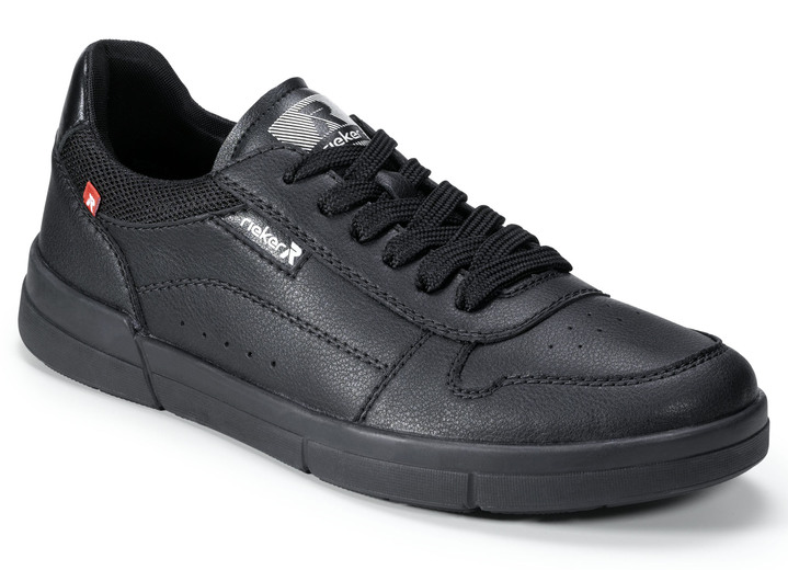 - Rieker vetersneakers gemaakt van nappaleer, in Größe 040 bis 046, in Farbe ZWART Ansicht 1